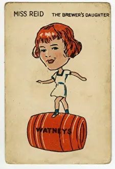 Brewer Prints: Watneys Happy Families - Miss Reid