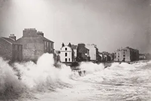 Waves crashing on the shore, Ramsey, Isle of Man