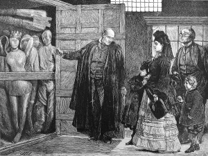 Folks Prints: Waxwork Effigies in Westminster Abbey, 1872
