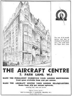 Waller Prints: Way & Waller Aircraft Centre Park Lane - Aviation Showcase