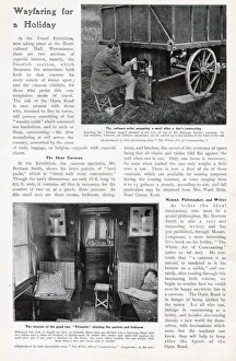 Images Dated 20th August 2020: Wayfaring for a Holiday (Bertram Smith) - preparing a meal after a days journeying