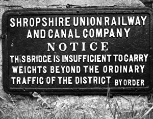 Weights Prints: Weak Railway Bridge Sign