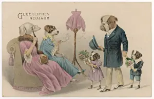 Bull Dog Prints: Wealthy Canine Family