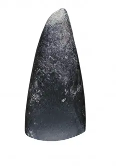 Basaltic Prints: Weapon. Basaltic stone ax. Neolithic art. SPAIN