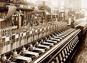 Weaving silk Patterson New Jersey USA early 1900s