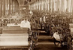 Weaving taffeta silk ribbons Patterson New Jersey USA