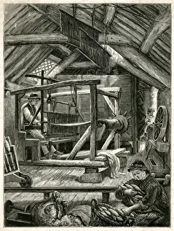 WEAVING WOOL, WALES