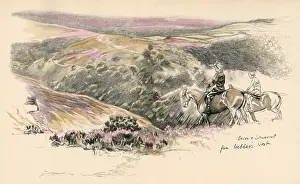 Webber Prints: Webbers Post, in the Devon and Somerset Hunt area