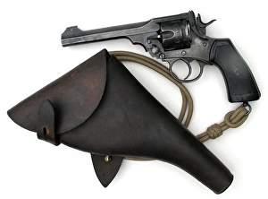 Images Dated 21st February 2012: Webley 455 Mk VI eight-shot double action service revolve