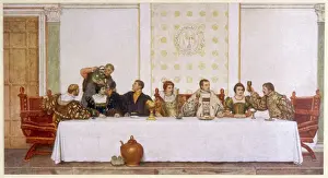 Table Cloth Prints: A wedding banquet