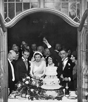 Images Dated 4th March 2011: Wedding of Bunny Austin and Phyllis Konstam