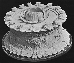 Stucco Gallery: Wedding Cakes with Gum Paste Molding. Stucco Finish
