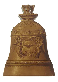 Images Dated 5th July 2018: Wedding card in the shape of a bell