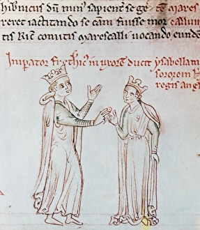 Bridegroom Gallery: Wedding of Frederick II Hohenstaufen with Isabella of Englan