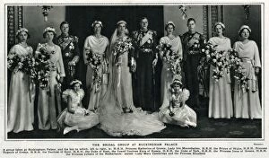 Images Dated 14th September 2015: Wedding - George, Duke of Kent and Princess Marina of Greece