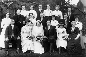 Ferguson Prints: Wedding group photo, West Ham, East London