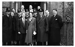 Confetti Prints: Wedding group with police officers