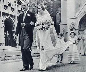 Images Dated 22nd February 2021: Wedding of H T H Foley and Miss Helen Pearson