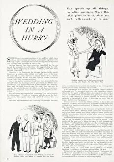 Images Dated 24th January 2020: Wedding in a hurry, 1944