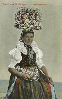 Conspicuous Prints: Wedding Jewellery - Costume of St. Georgen, Black Forest