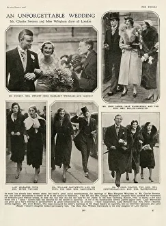 Milbanke Prints: The wedding of Mr Charles Sweeny and Miss Margaret Whigham. Date: 1933