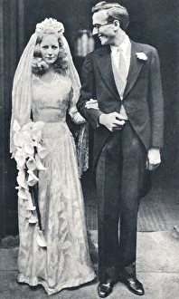 Novelist Collection: Wedding of Nicholas Mosley