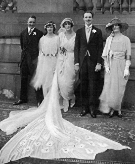 Images Dated 24th January 2017: Wedding of Oswald Mosley and Cynthia Curzon