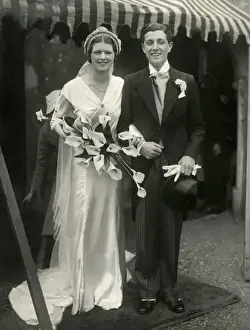Lilies Prints: Wedding of Pamela Tabor to John Daniell, 1933