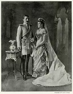 Beatrice Collection: Wedding of Princess Beatrice to Prince Henry of Battenberg