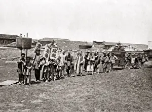 Wedding procession, China, circa 1880s. Date: circa 1880s