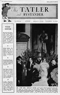 Images Dated 12th June 2017: Wedding of Raine McCorquodale & Gerald Legge, 1948