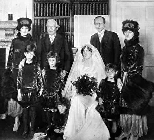 Images Dated 15th November 2004: Wedding of Violet Asquith and Maurice Bonham Carter, 1915