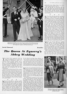 Honour Collection: Wedding of Viscount Althorp and Hon. Frances Roche in Tatler