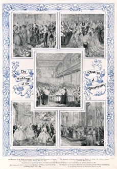 Images Dated 9th February 2011: The weddings of Queen Victorias children