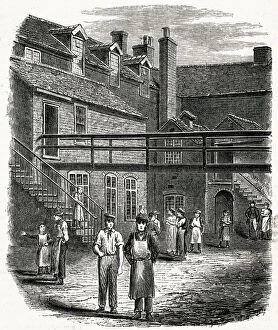 Etruria Gallery: Wedgwoods manufactory in Etruria 1850s