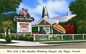 Parasol Prints: Wee Kirk o Heather Wedding Chapel, Las Vegas, Nevada, USA