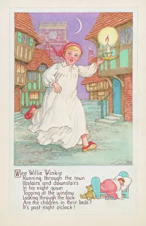 Rhyme Prints: Wee Willie Winkie rhyme and picture