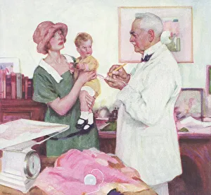 Weighed Prints: Weighing Baby