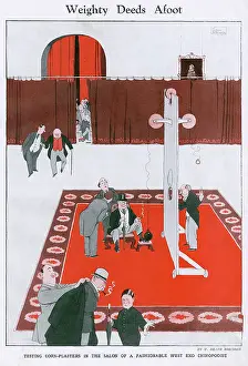 Queue Prints: Weighty Deeds Afoot by William Heath Robinson
