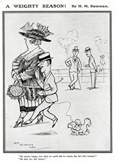 Images Dated 11th October 2017: A Weighty Reason by H. M. Bateman