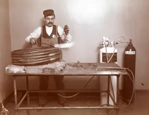 Welder welding