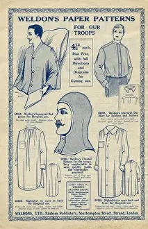 Needlework Prints: Weldons paper patterns for our troops, WW1