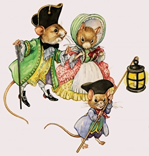Images Dated 8th June 2007: Well-dressed Victorian mice taking a stroll