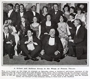 Apr20 Gallery: Well-known members of the D Oyly Carte Company on the stage at Princes Theatre including