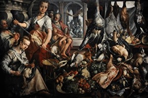Martha Gallery: The Well-stocked kitchen, 1566, by Joachim Beuckelaer (c. 15