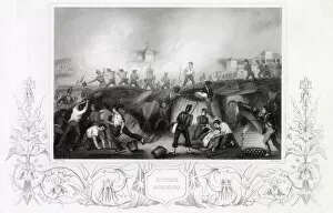 Rodrigo Collection: Wellingtons force attack the French at CIUDAD RODRIGO