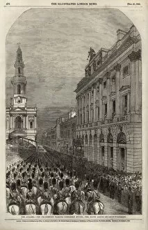Images Dated 20th June 2016: Wellingtons funeral procession passing Somerset House