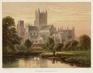 Wells Collection: Wells Cathedral / 1871