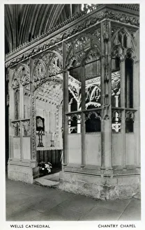 Stonework Prints: Wells Cathedral - Chantry Chapel - Wells, Somerset, England