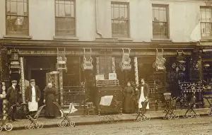 Davies Prints: Welsh Cabinet Makers with prams